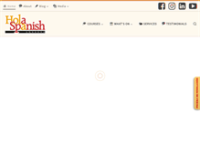 Tablet Screenshot of holaspanishlessons.com
